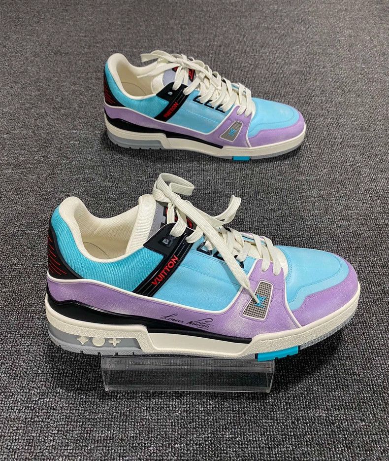 Louis Vuitton LV Macaron Trainer Sneakers for Men-yf Size US 10 / EU 43 - 2 Thumbnail