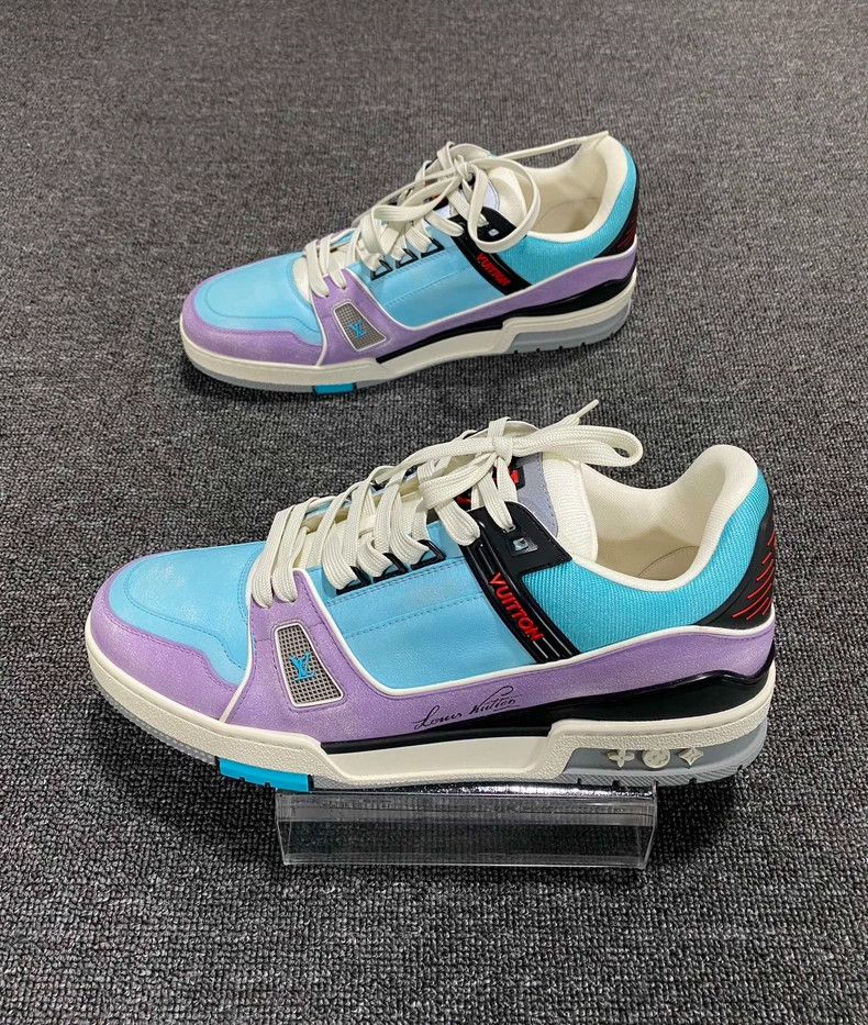 Louis Vuitton LV Macaron Trainer Sneakers for Men-yf Size US 10 / EU 43 - 3 Thumbnail