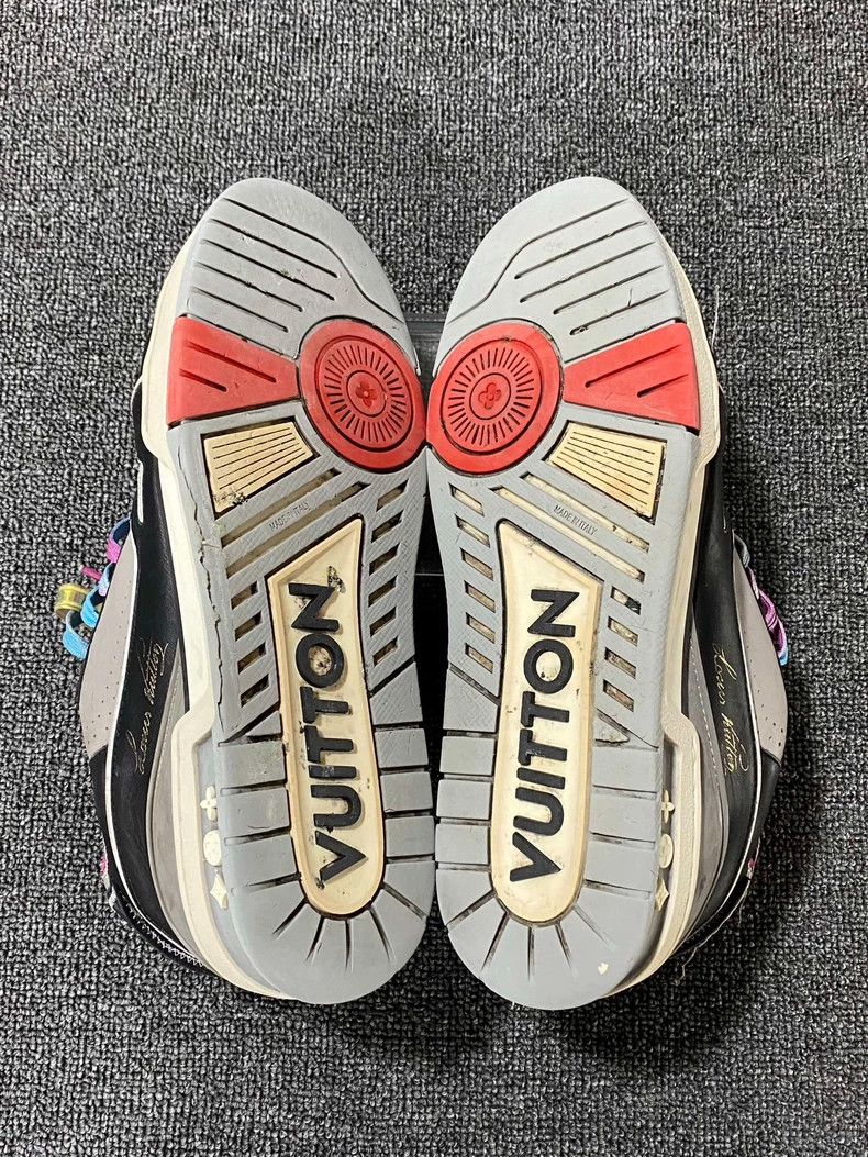 Louis Vuitton Louis Vuitton Black Pink Trainer Sneakers-yf Size US 9 / EU 42 - 6 Thumbnail