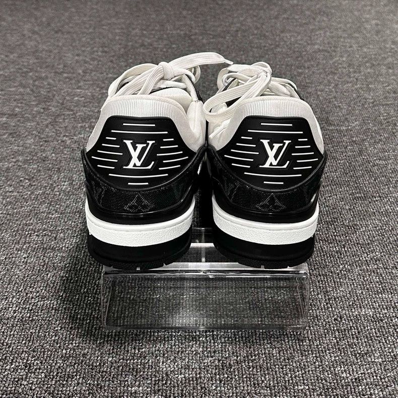 Louis Vuitton Black and White Panda Trainer Shoes-yf Size US 11 / EU 44 - 5 Thumbnail