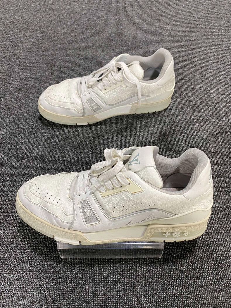 Louis Vuitton White LV Louis Vuitton Trainer Sneakers-yf Size US 9 / EU 42 - 3 Thumbnail