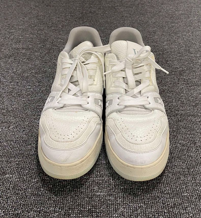 Louis Vuitton White LV Louis Vuitton Trainer Sneakers-yf Size US 9 / EU 42 - 4 Thumbnail
