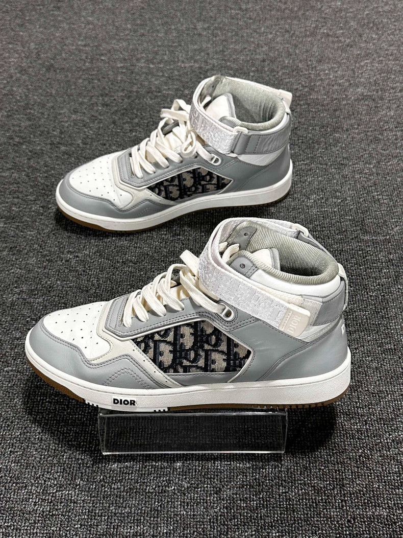 Dior Dior Gray High-Top Sneakers-yf Size US 9.5 / EU 42-43 - 3 Thumbnail