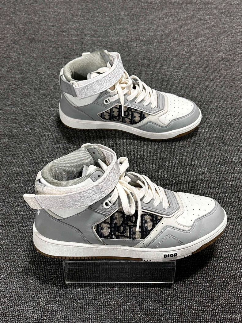 Dior Dior Gray High-Top Sneakers-yf Size US 9.5 / EU 42-43 - 2 Thumbnail