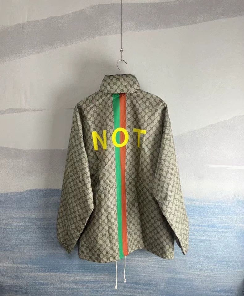 Gucci Gucci Full Print Windbreaker Jacket-yf Size US L / EU 52-54 / 3 - 3 Thumbnail