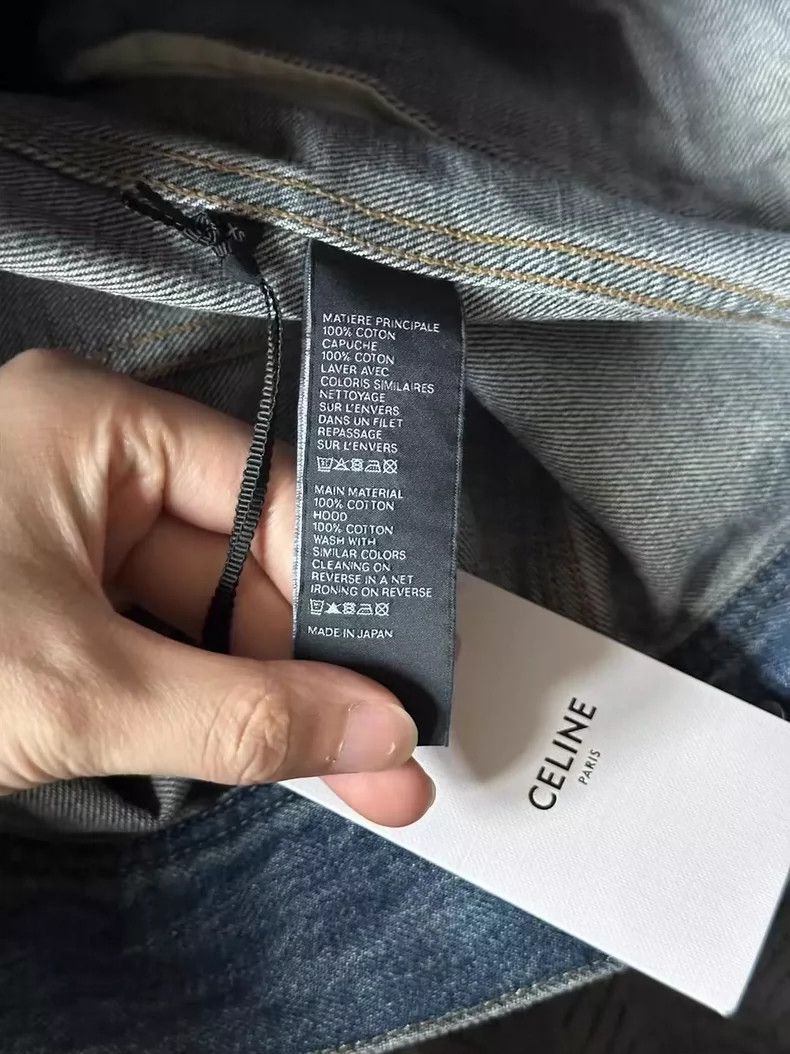 Celine Celine Logo Denim Jacket with Hood-yf Size US XS / EU 42 / 0 - 4 Thumbnail