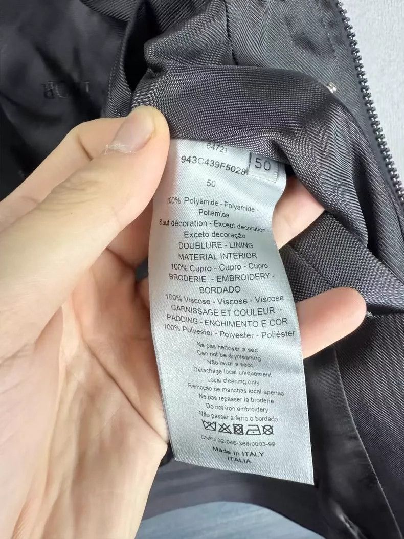 Dior Dior Black Gray Floral Embroidered Bomber Jacket-yf Size US XXL / EU 58 / 5 - 5 Thumbnail