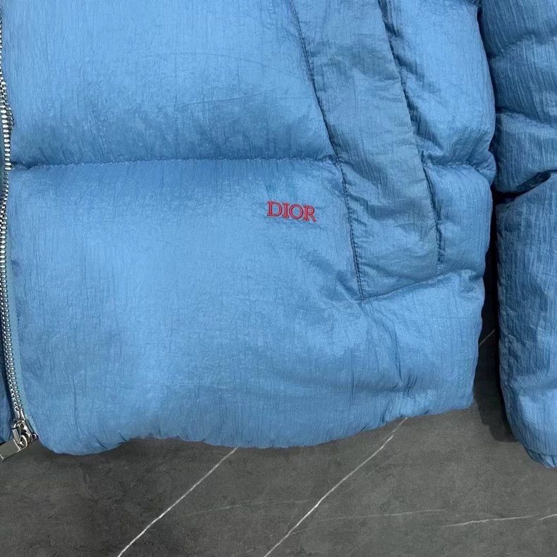 Dior Dior Blue Down Jacket with Logo Print-yf Size US L / EU 52-54 / 3 - 4 Thumbnail