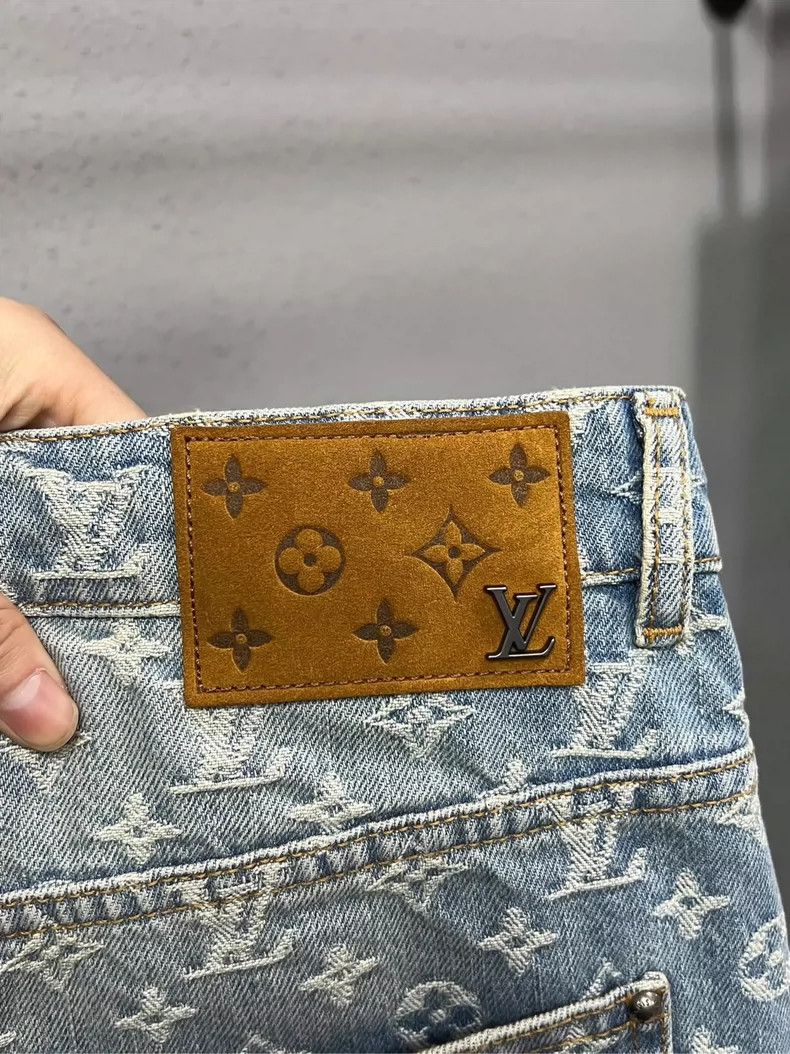 Louis Vuitton Louis Vuitton Flame Logo Denim Pants Size 30-yf Size US 30 / EU 46 - 6 Thumbnail