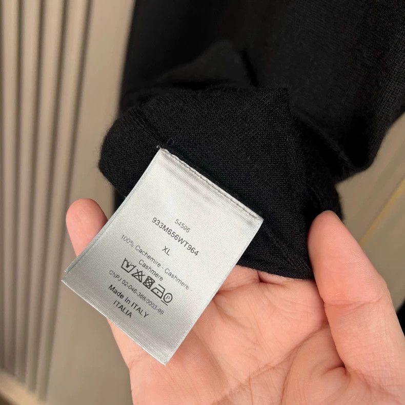 Dior Dior Cashmere Sweater with Embroidery-yf Size US XL / EU 56 / 4 - 6 Thumbnail