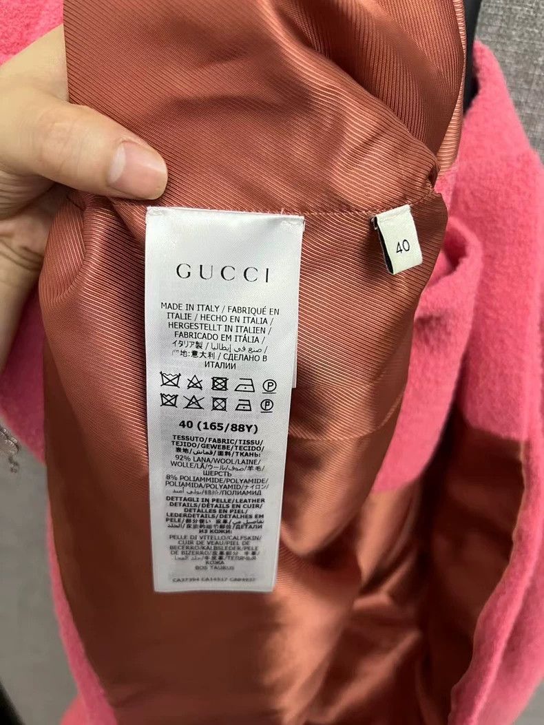 Gucci Gucci Pink Wool Blazer Jacket-yf Size US M / EU 48-50 / 2 - 4 Thumbnail