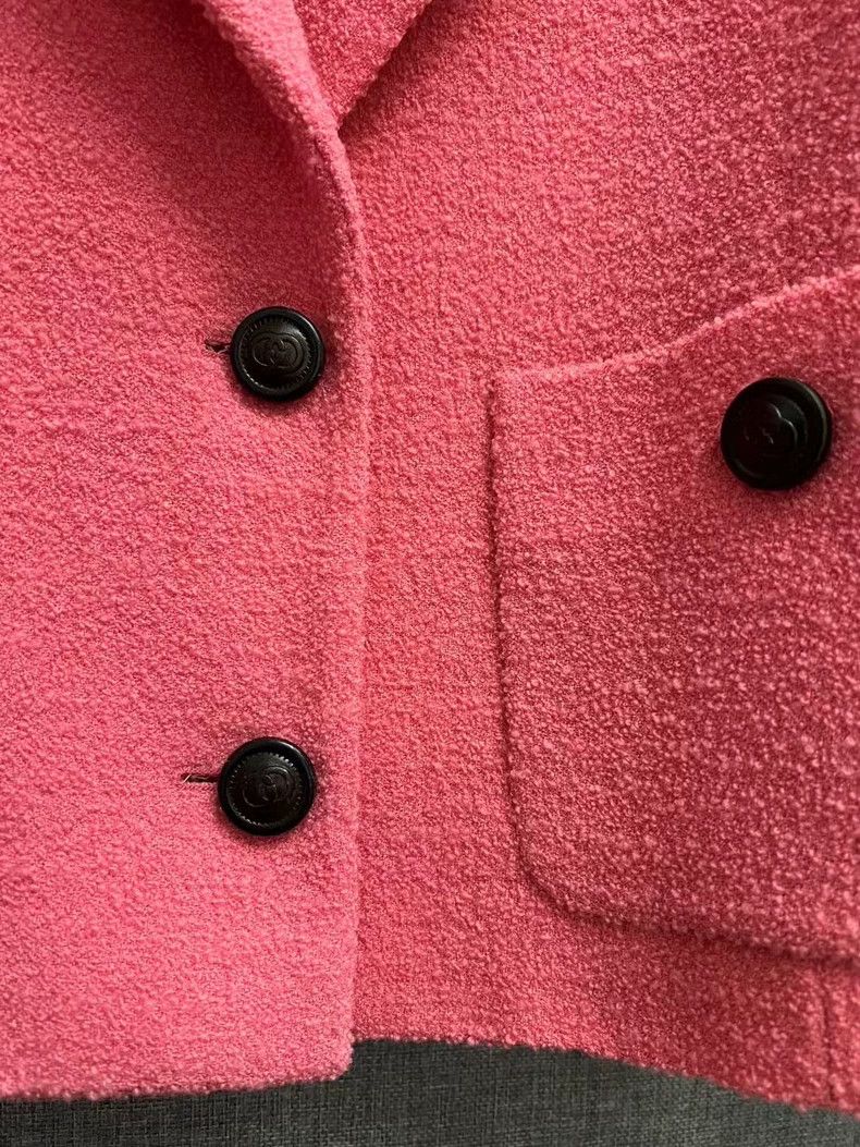 Gucci Gucci Pink Wool Blazer Jacket-yf Size US M / EU 48-50 / 2 - 3 Thumbnail