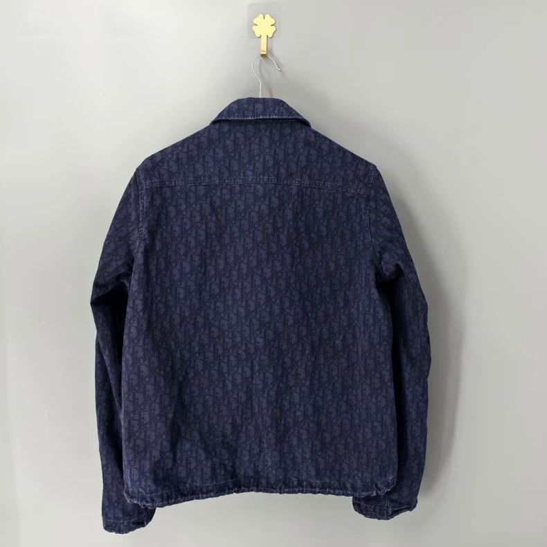 Dior Dior Navy Blue Printed Denim Jacket-yf Size US M / EU 48-50 / 2 - 2 Thumbnail