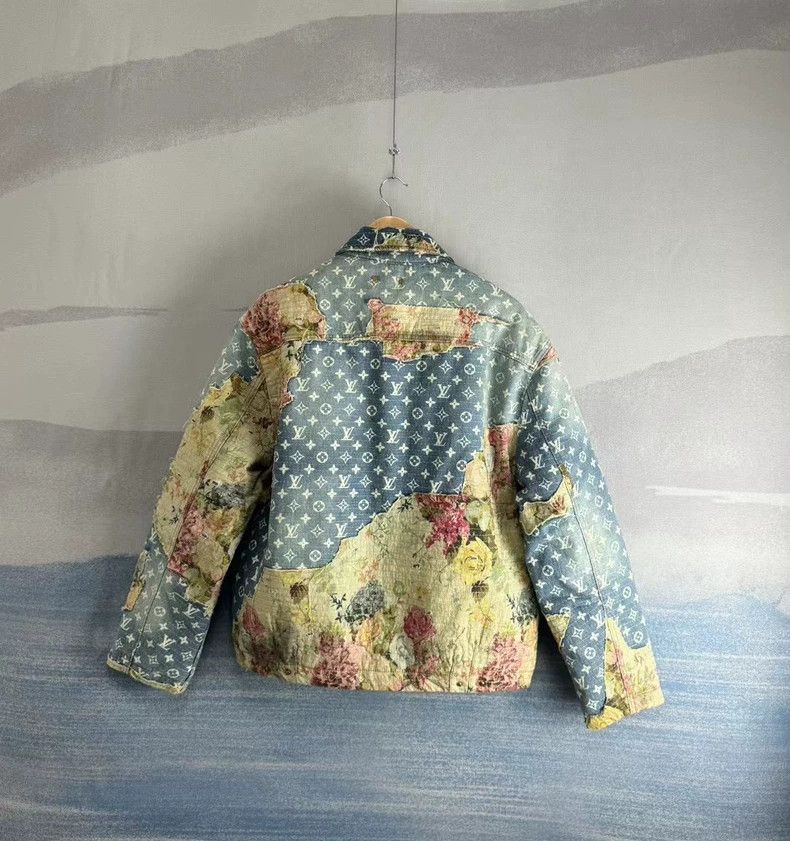 Louis Vuitton Louis Vuitton Floral Pattern Denim Jacket-yf Size US M / EU 48-50 / 2 - 3 Thumbnail
