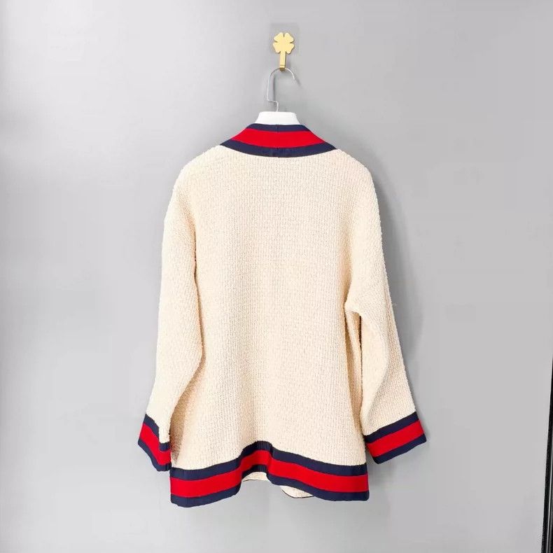 Gucci Gucci Beige Cardigan with Decorative Buttons-yf Size US M / EU 48-50 / 2 - 2 Thumbnail