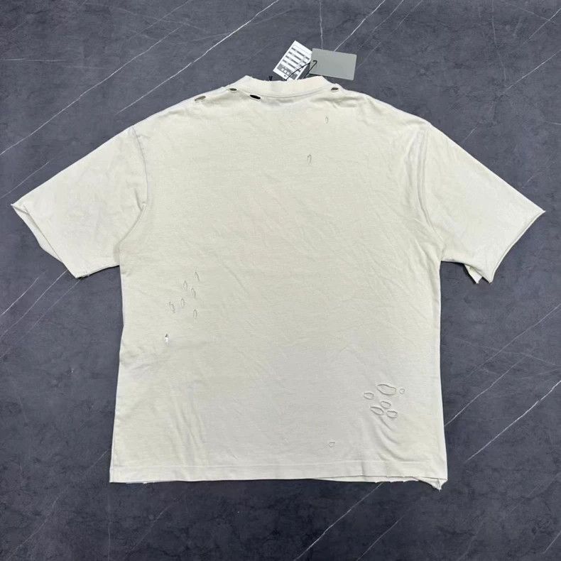 Balenciaga Balenciaga Beige Short Sleeve T-Shirt-yf Size US M / EU 48-50 / 2 - 2 Thumbnail