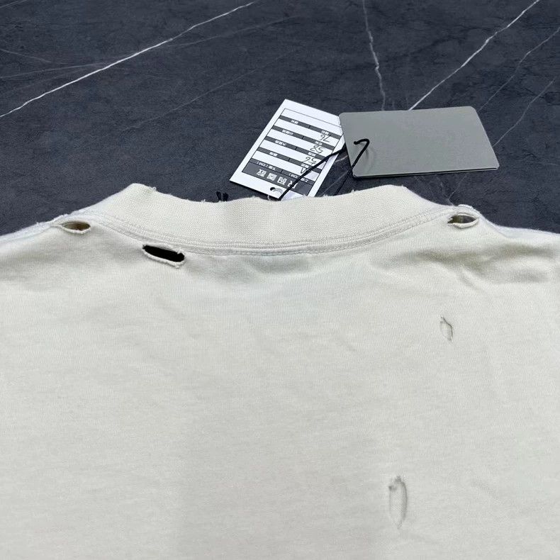 Balenciaga Balenciaga Beige Short Sleeve T-Shirt-yf Size US M / EU 48-50 / 2 - 5 Thumbnail