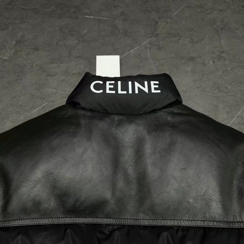Celine Celine Black Logo Detachable Down Jacket-yf Size US L / EU 52-54 / 3 - 3 Thumbnail