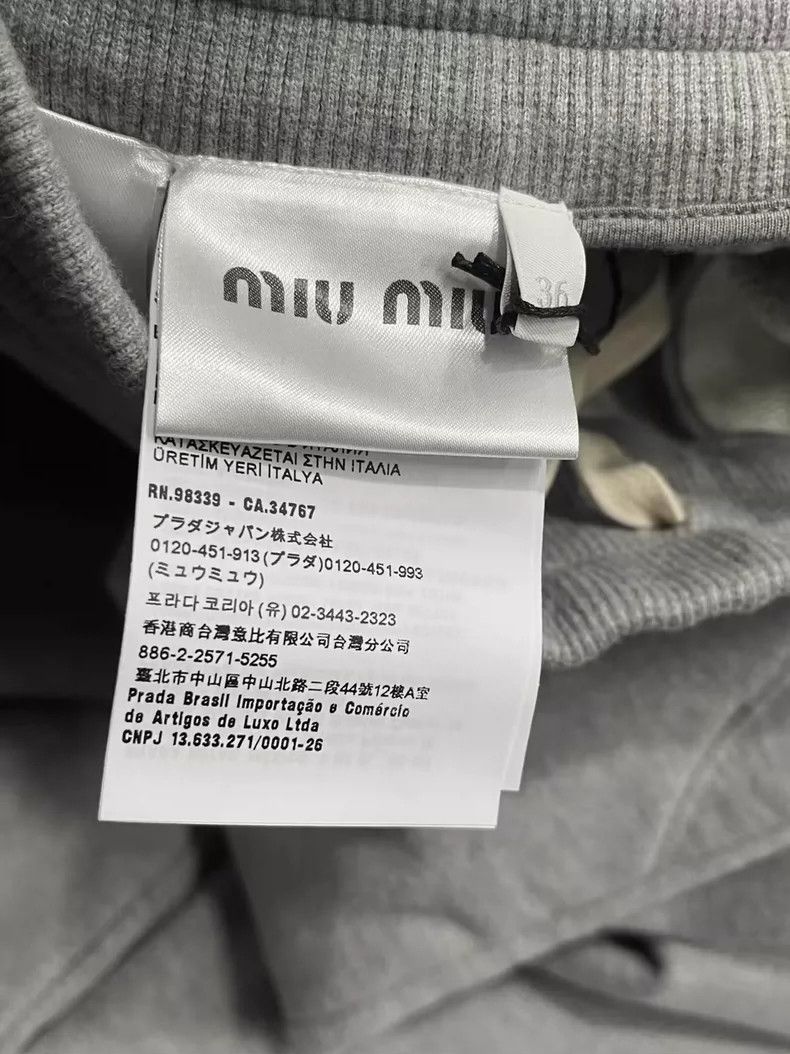 Miu Miu Miu Miu Gray Fleece Sweatpants Size 36-yf Size US 36 / EU 52 - 7 Thumbnail