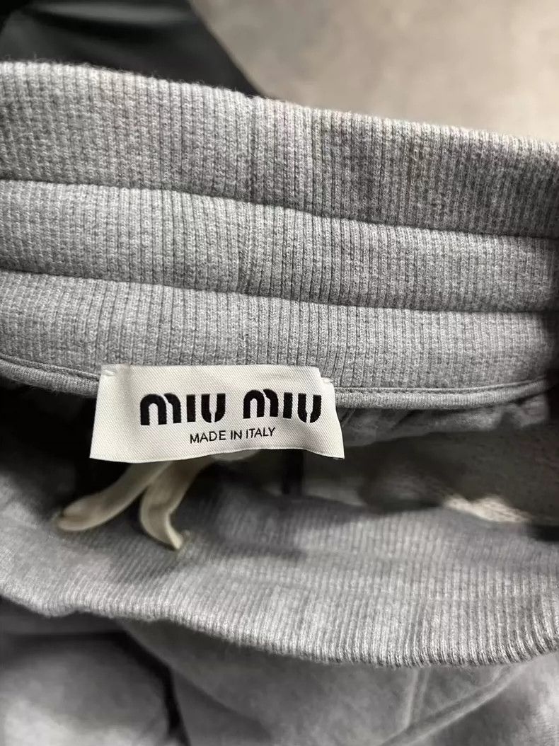 Miu Miu Miu Miu Gray Fleece Sweatpants Size 36-yf Size US 36 / EU 52 - 6 Thumbnail