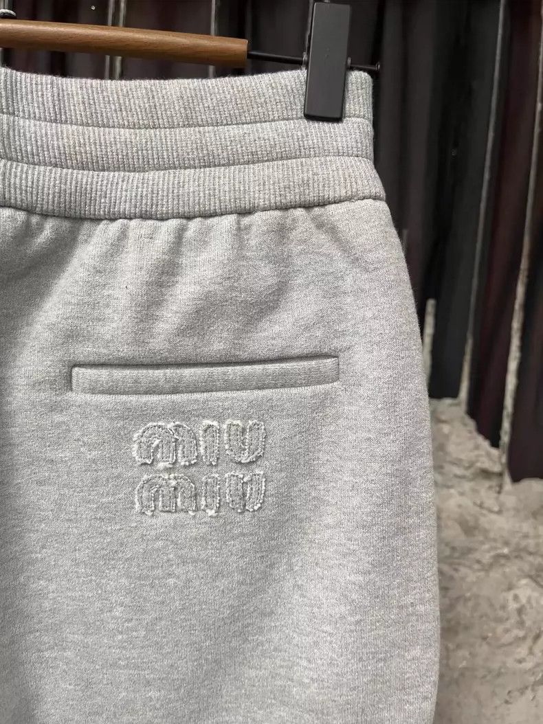 Miu Miu Miu Miu Gray Fleece Sweatpants Size 36-yf Size US 36 / EU 52 - 5 Thumbnail
