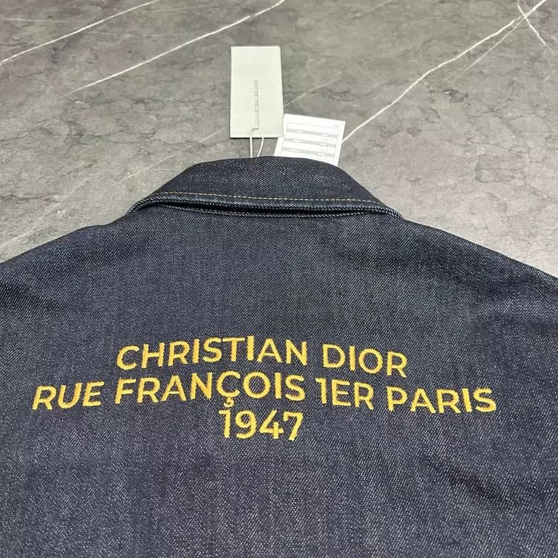 Dior Dior 1947 Embroidered Denim Zip Jacket-yf Size US M / EU 48-50 / 2 - 6 Thumbnail