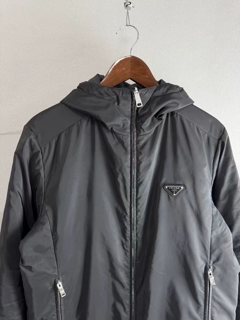 Prada Prada Black Reversible Zip-Up Cotton Jacket-yf Size US L / EU 52-54 / 3 - 2 Thumbnail