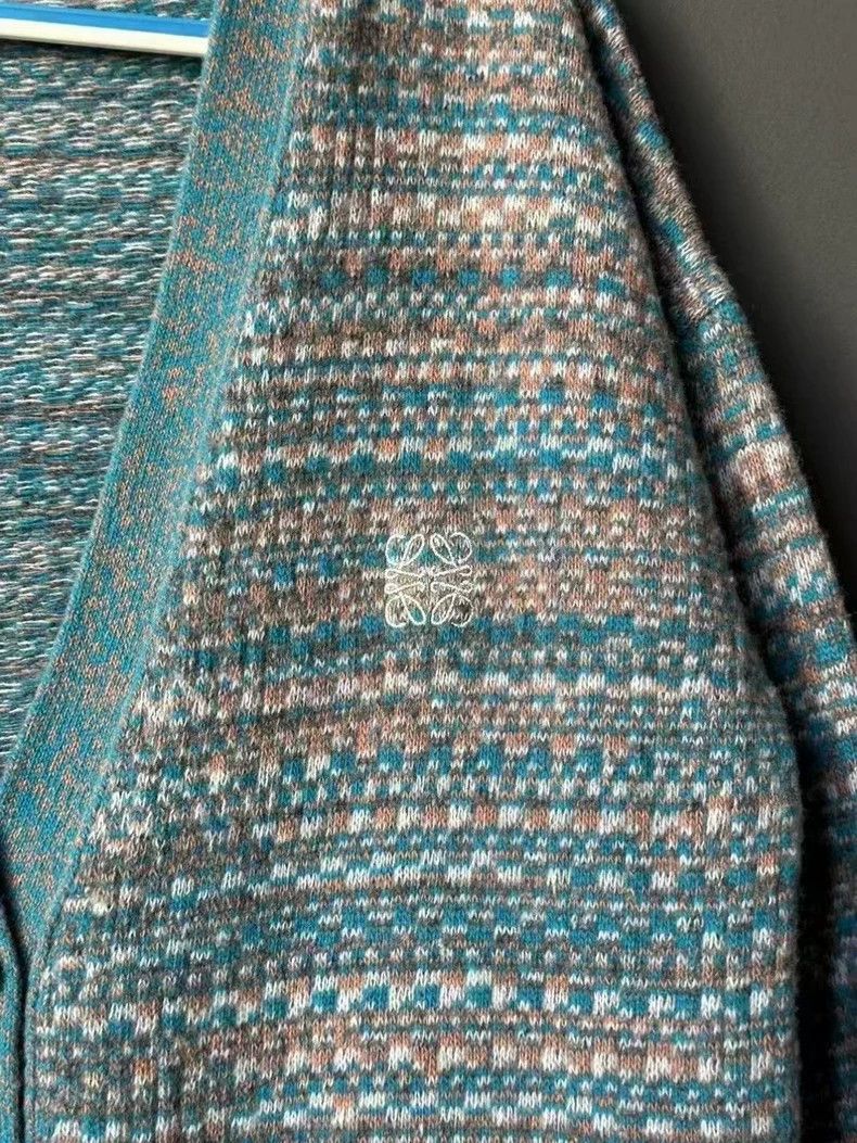 Loewe Loewe Light Blue Knit Wool Cardigan-yf Size US XS / EU 42 / 0 - 3 Thumbnail