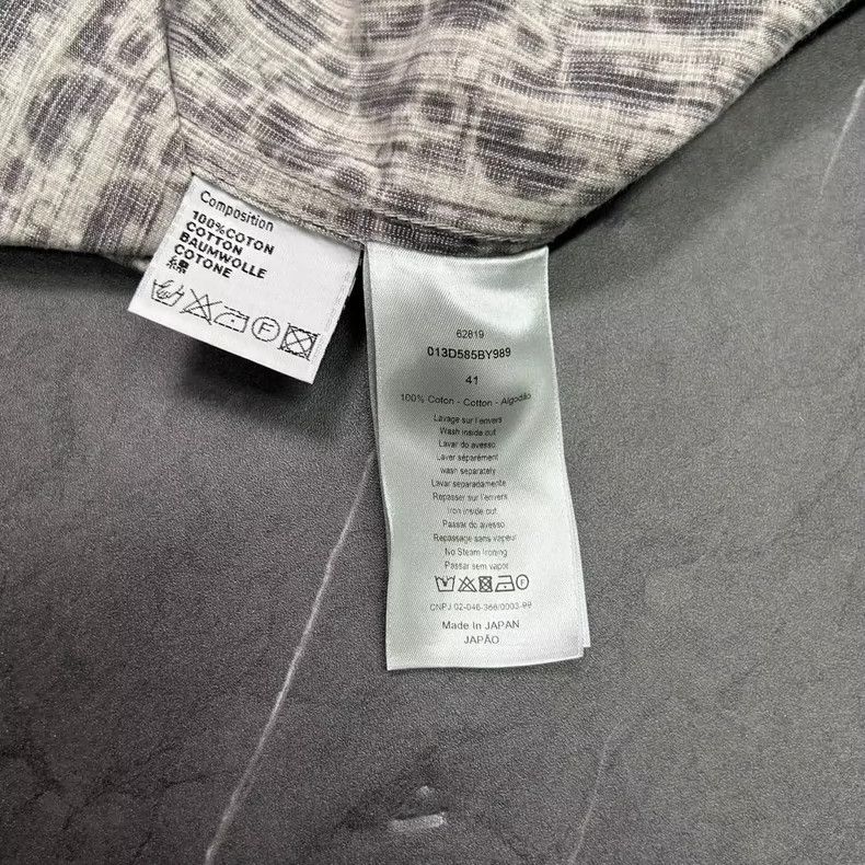 Dior Dior Gray Logo Denim Shirt Jacket-yf Size US M / EU 48-50 / 2 - 7 Thumbnail