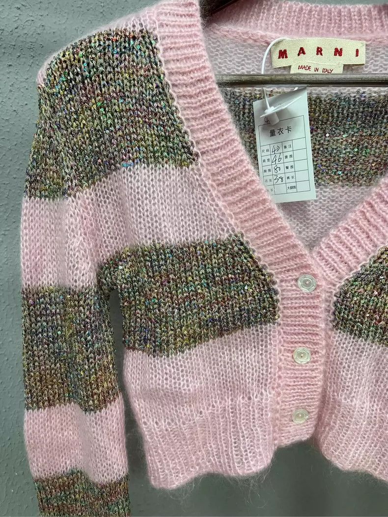 Marni Marni Short Sequin Cardigan Size 40-yf Size US M / EU 48-50 / 2 - 3 Thumbnail
