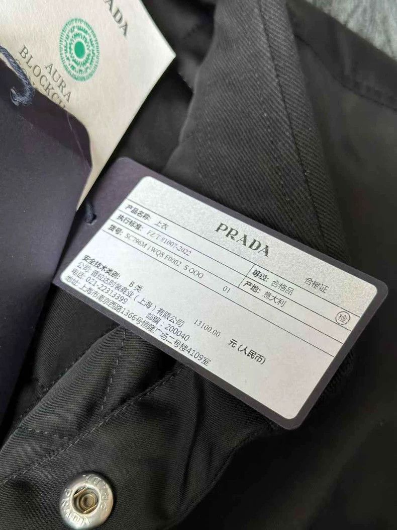 Prada Prada Black Triangle Logo Jacket-yf Size US XL / EU 56 / 4 - 3 Thumbnail