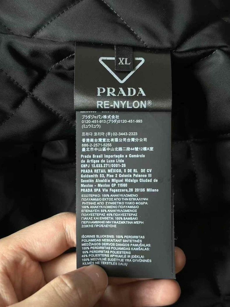 Prada Prada Black Triangle Logo Jacket-yf Size US XL / EU 56 / 4 - 4 Thumbnail