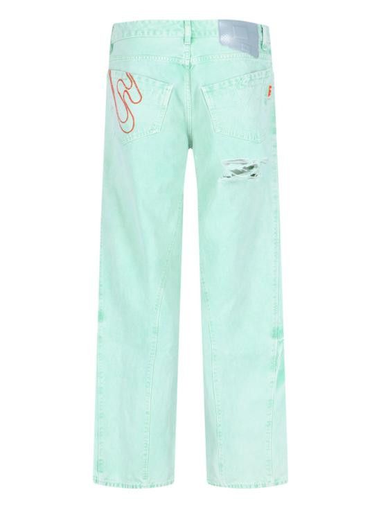 PDF PDF Men Denim Pants DFM03015TF120PX VERDE ACQUA Green Size US 32 / EU 48 - 2 Thumbnail