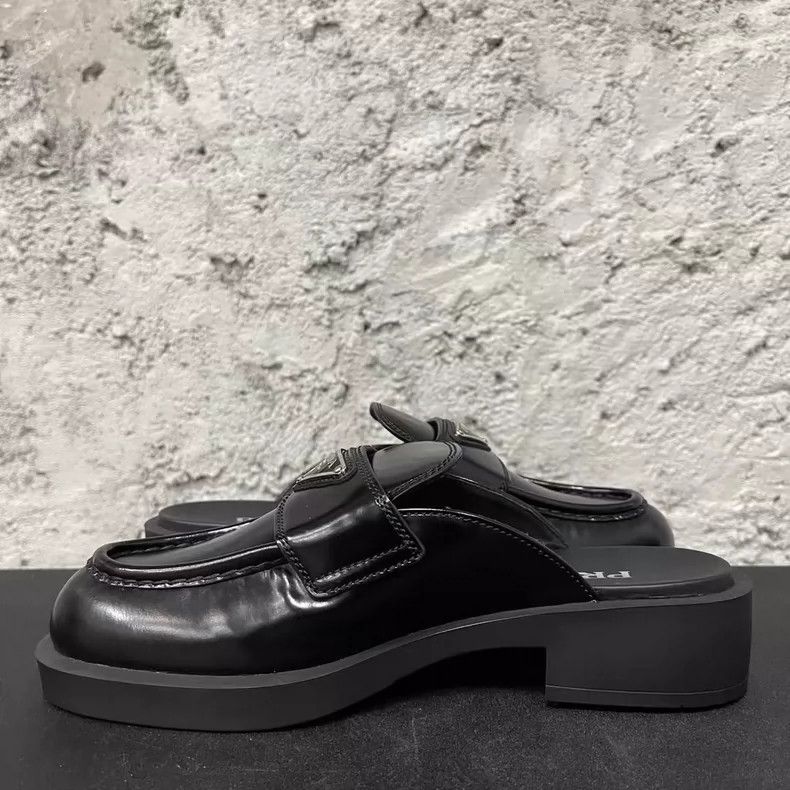 Prada Prada Black Slip-On Loafers Size 37-yf Size US 6.5 / EU 39-40 - 6 Thumbnail