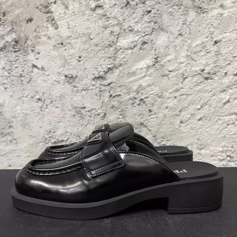 Prada Prada Black Slip-On Loafers Size 37-yf Size US 6.5 / EU 39-40 - 3 Thumbnail