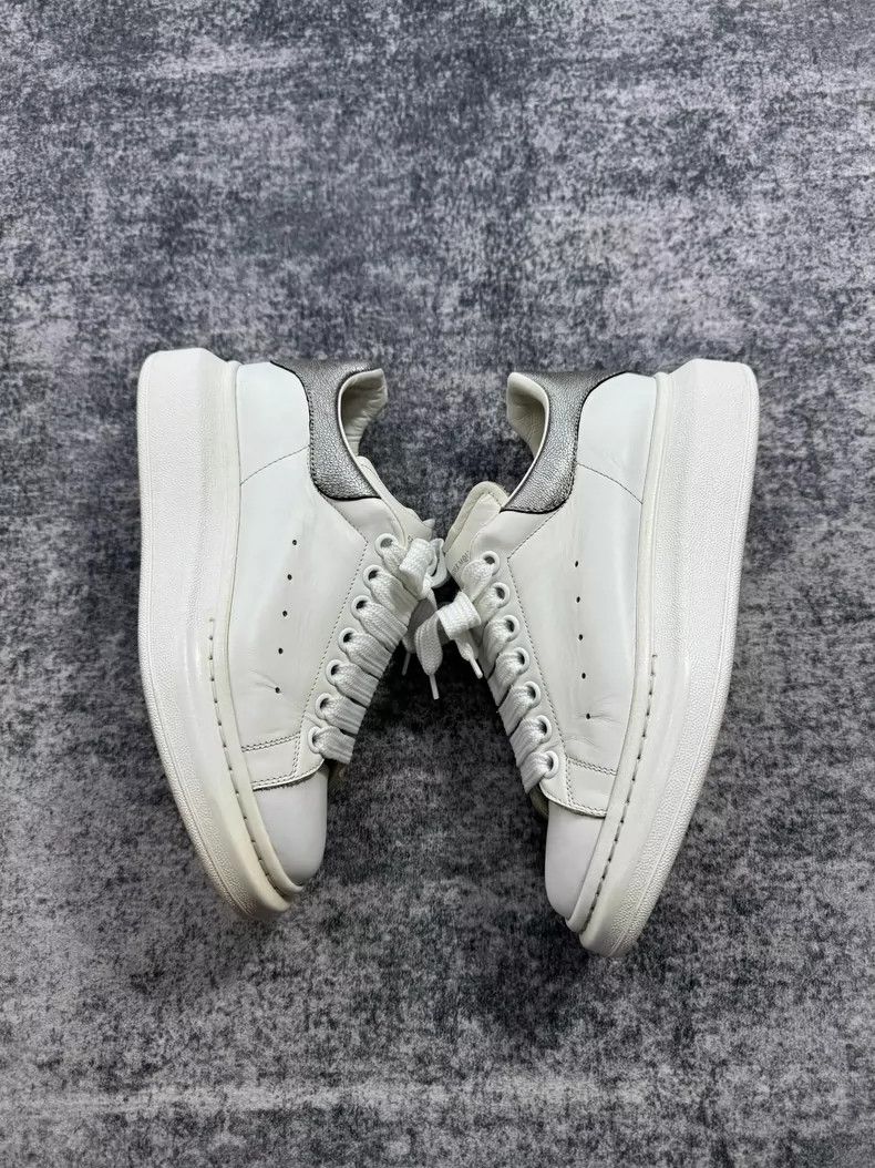 Alexander McQueen Alexander McQueen Silver-Trimmed White Sneakers-yf Size US 7.5 / EU 40-41 - 3 Thumbnail