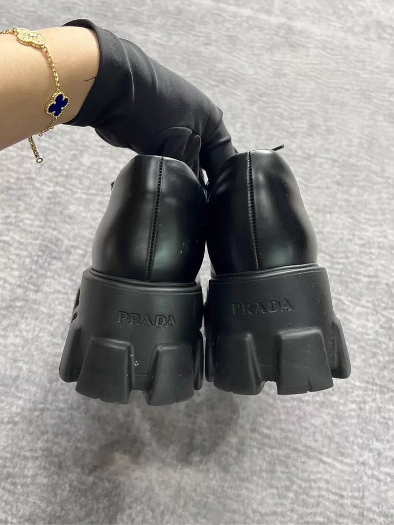 Prada Prada Thick Sole Loafers Shoes Size 37-yf Size US 6.5 / EU 39-40 - 6 Thumbnail
