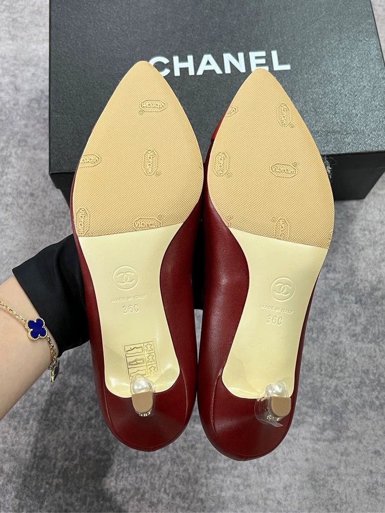 Chanel Chanel Colorblock Pearl High Heels-yf Size US 6 / EU 39 - 8 Thumbnail