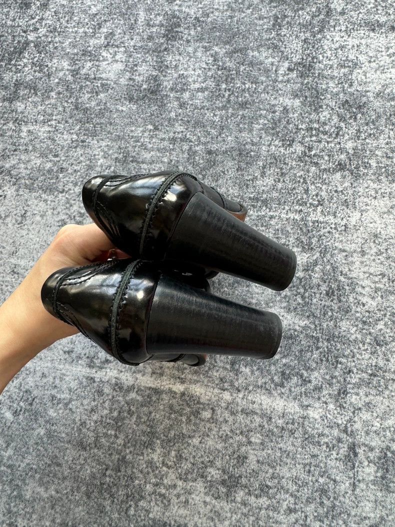 Celine Celine Black High Heel Loafers Size 36.5-yf Size US 6.5 / EU 39-40 - 5 Thumbnail