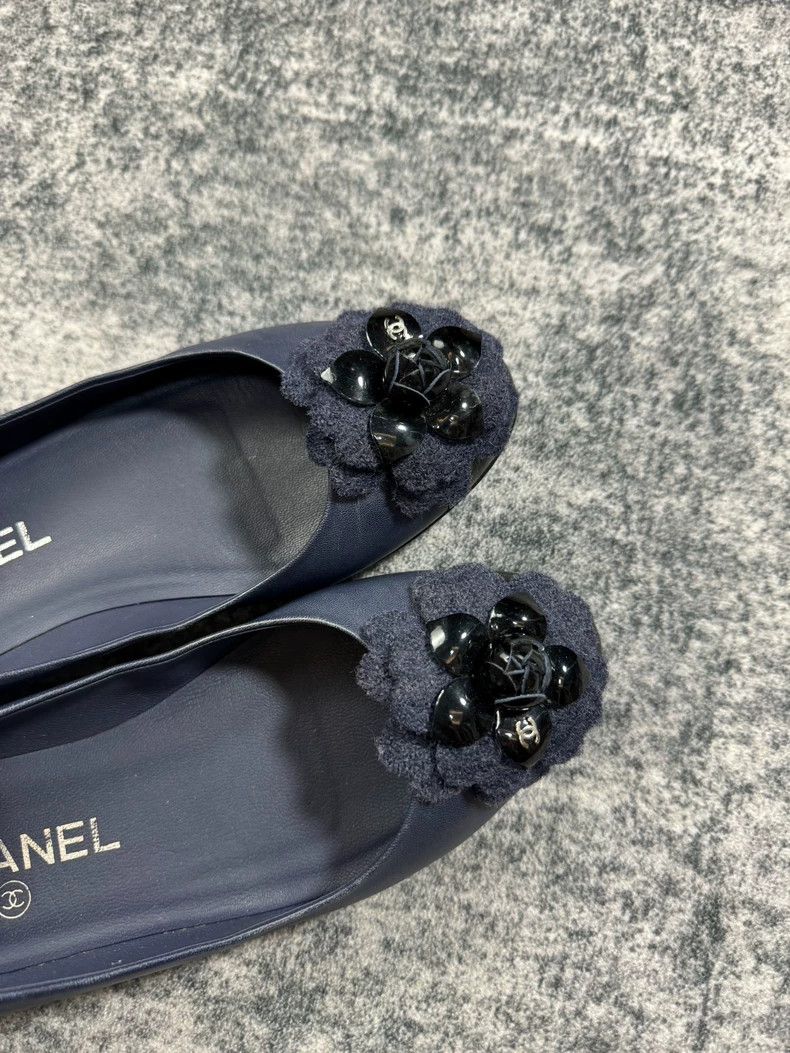 Chanel Chanel Purple Camellia Ballerina Flats Size 37-yf Size US 7.5 / EU 40-41 - 4 Thumbnail