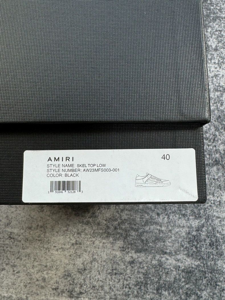 Amiri Amiri Black and White Sparkle Sneakers-yf Size US 7 / EU 40 - 9 Thumbnail