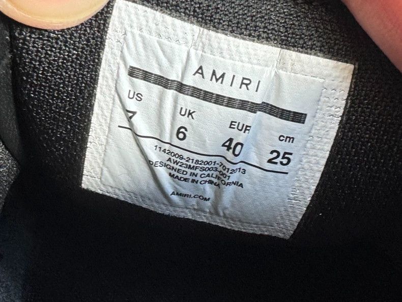 Amiri Amiri Black and White Sparkle Sneakers-yf Size US 7 / EU 40 - 7 Thumbnail