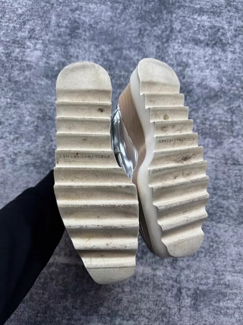 Celine Stella McCartney Silver Star Wedge Sneakers-yf Size US 5 / EU 37 - 6 Thumbnail