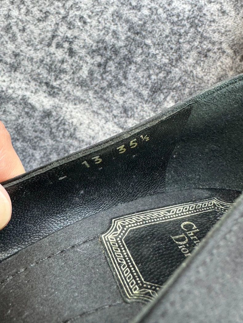 Dior Dior Black Satin Peep Toe High Heels-yf Size US 5.5 / EU 38 - 5 Thumbnail