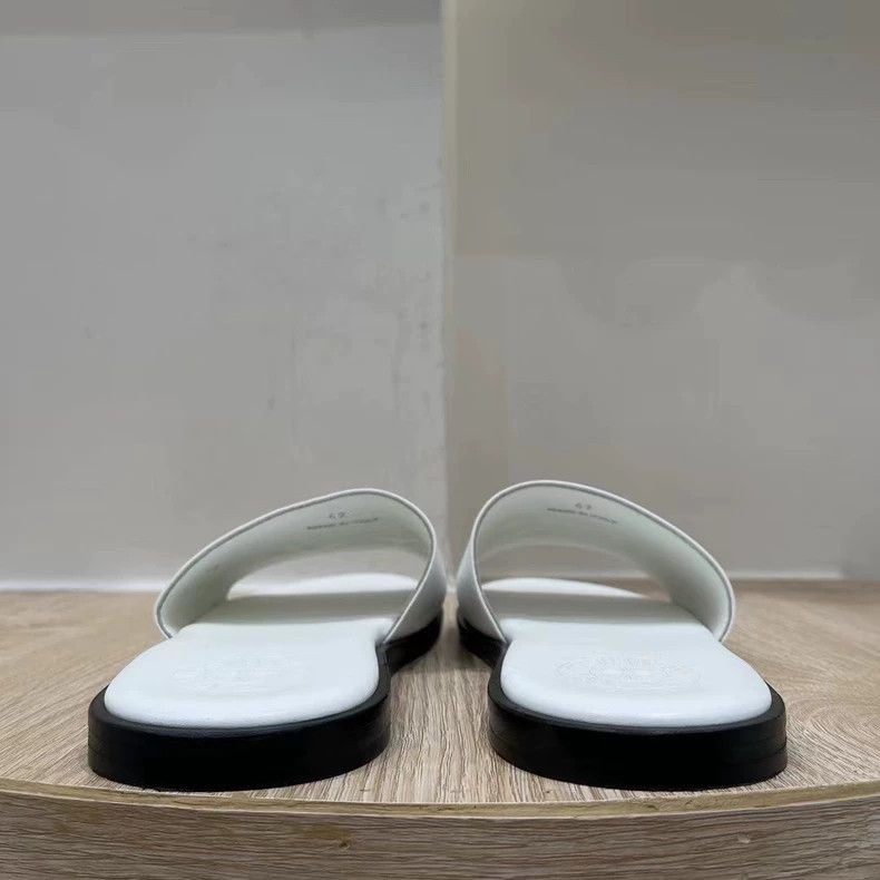 Chrome Hearts Chrome Hearts White Leather Slide Sandals-yf Size US 9 / EU 42 - 4 Thumbnail