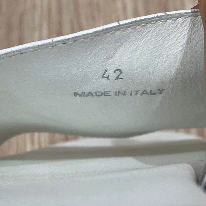 Chrome Hearts Chrome Hearts White Leather Slide Sandals-yf Size US 9 / EU 42 - 8 Thumbnail