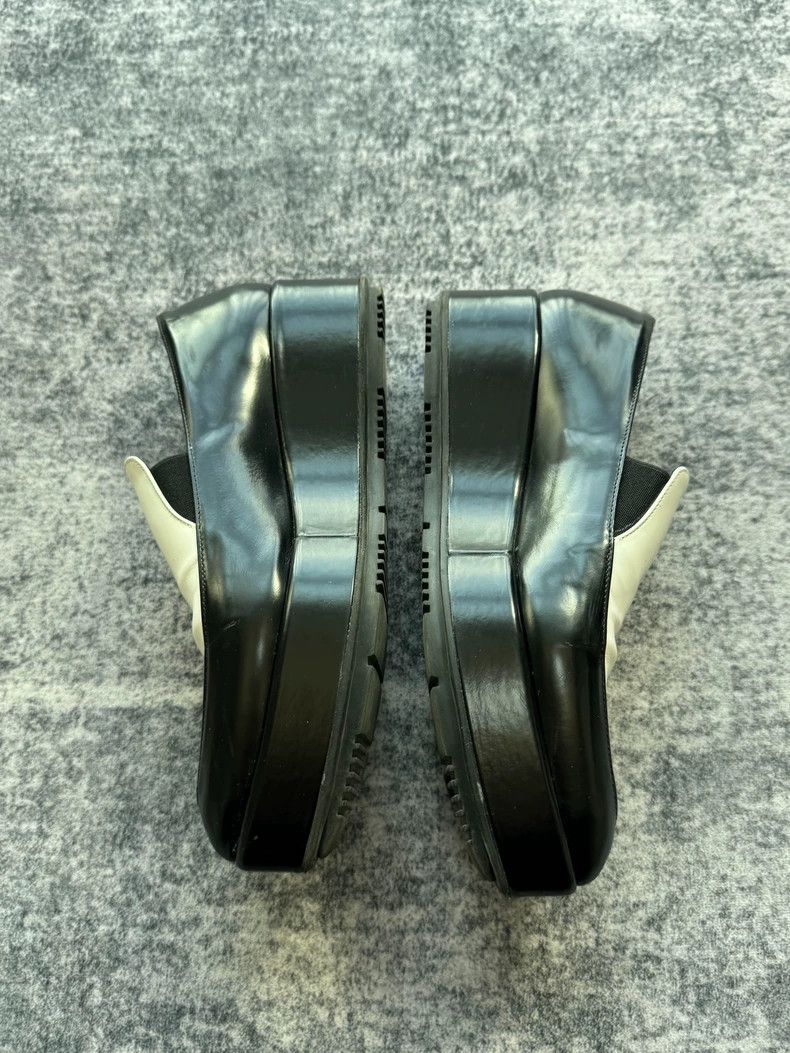 Prada Prada Black and White Pointed Loafers-yf Size US 5.5 / EU 38 - 4 Thumbnail