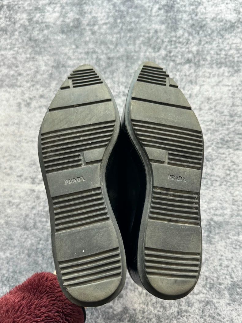 Prada Prada Black and White Pointed Loafers-yf Size US 5.5 / EU 38 - 6 Thumbnail
