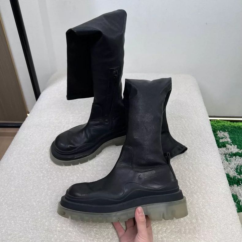 Bottega Veneta Bottega Veneta Leather Over-the-Knee Boots-yf Size US 7.5 / EU 40-41 - 2 Thumbnail