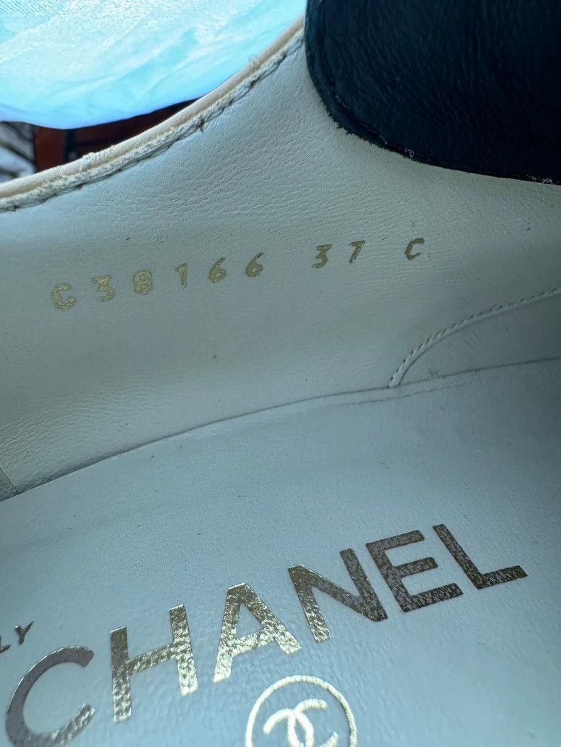 Chanel Chanel Metal Logo Oxford Shoes-yf Size US 7.5 / EU 40-41 - 8 Thumbnail